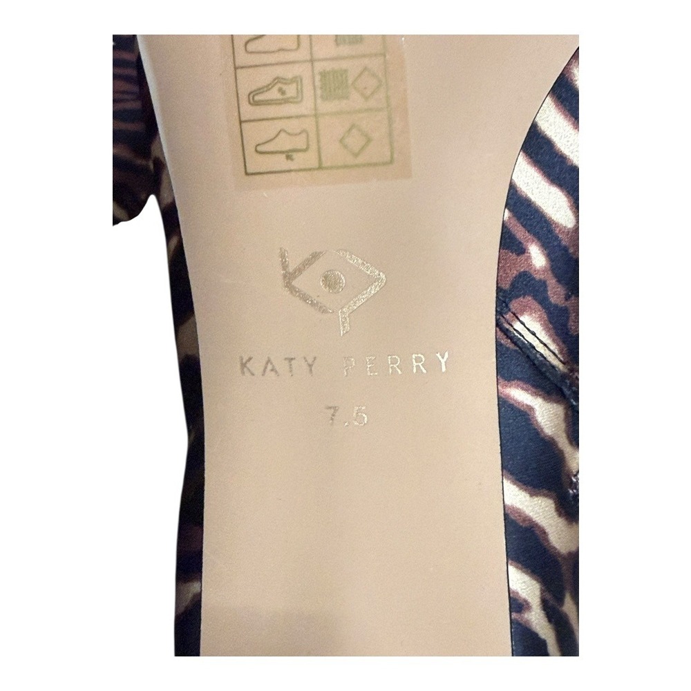Katy Perry The Wanderering Bootie - Liger Satin Print 7.5 (NIB) - Picture 8 of 10